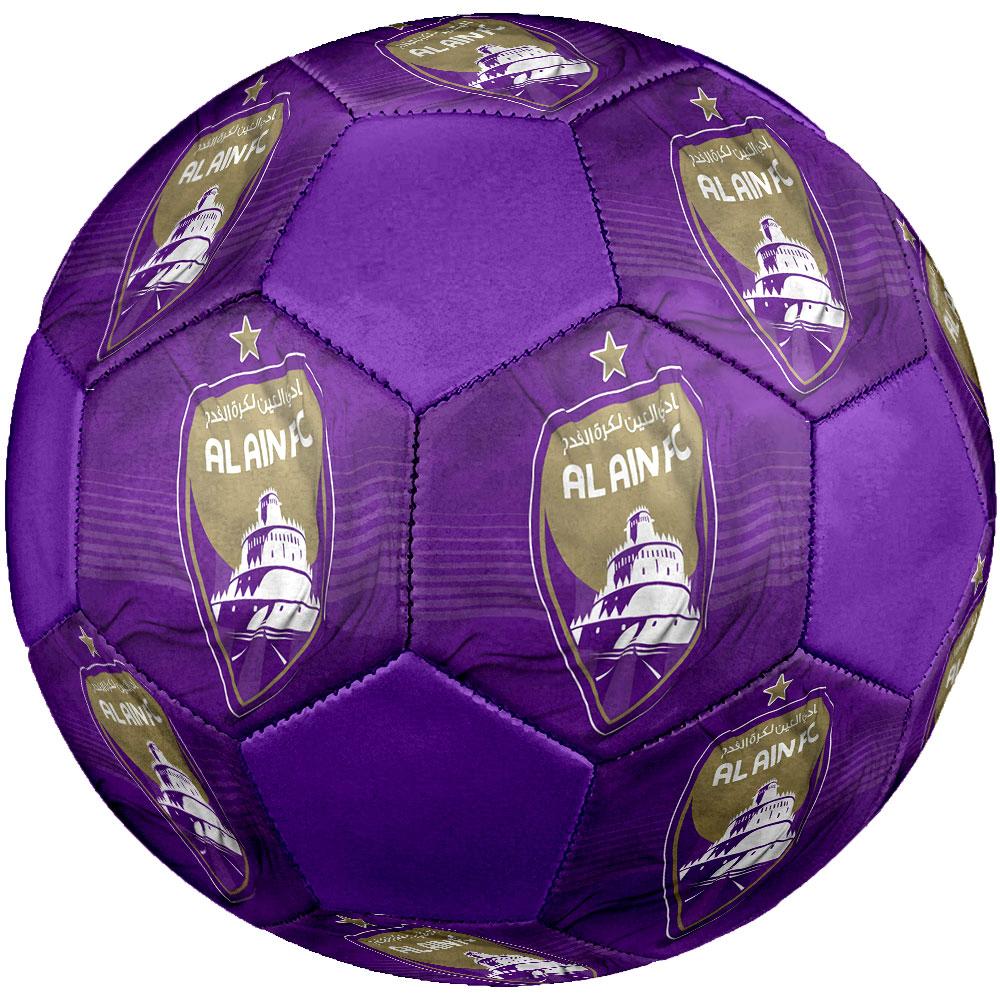 Al Ain FC Size 5 Soccer Ball, Machine-Stitched PVC, Durable & High Bounce, All Ages Fit, fan merchandise, matches & outdoor use.