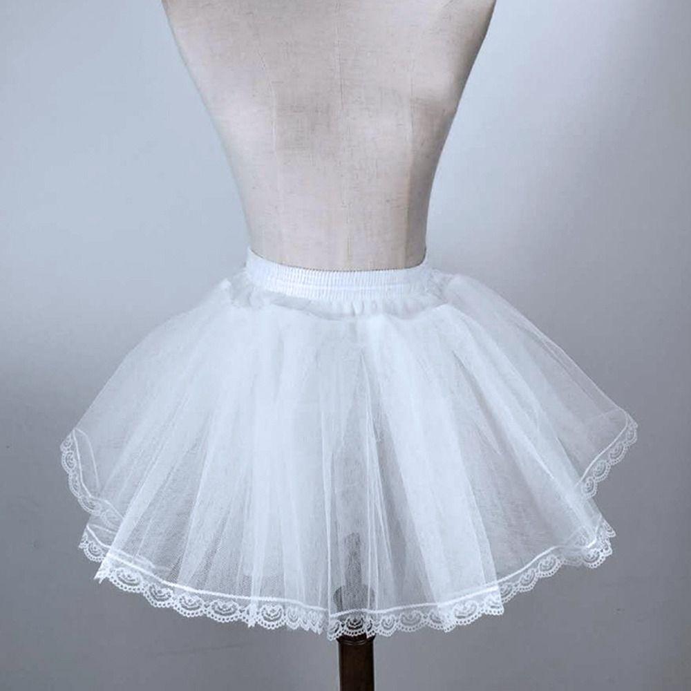 Lolita Petticoat White Crinoline Skirt Fashion Wedding Petticoats  Party Dress