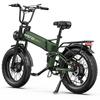 Skladací elektrický bicykel Apefox Rh20 2x 750W Motor 20"x4.0" Pneumatika 7-rýchlostný Terénny Elektrický Bicykel pre Dospelých 48V 22.5Ah Dvojité Hydraulické Kotúčové Brzdy