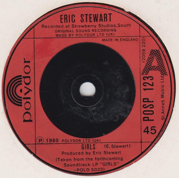 

7inch Record ERIC STEWART - Girls POSP123 Polydor 1980 UK Rock Used