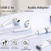 Type  C To Connector  Sound  Adapter In Line Control Sound  Adapter Portable Sound  Adapter Charging Adapter for Phone