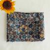 1yard natural pure ramie fabric Retro Literature and Art printing sewing Fashion unique dress robe shirt fabrics for clothing