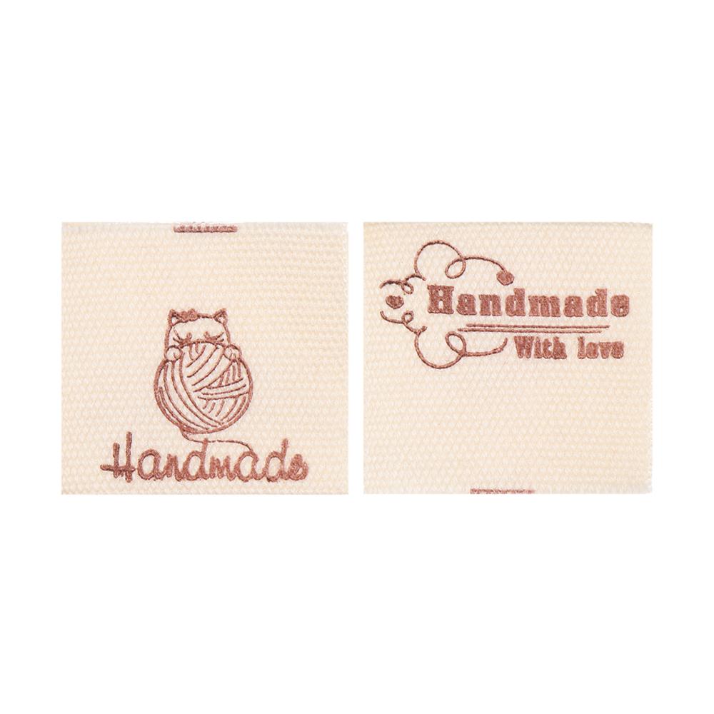 Supplies Cartoon Cat Clothing Tags Cloth Garment Labels Sewing Accessories Handmade With Love