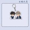 Acrylic Keychain Women Bai Xian Yun Yan Cute Anime Character Key Chain Man BL Couple Keyring Pendant Jewelry