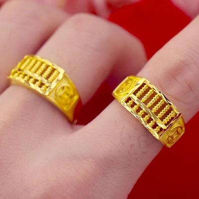 Bague Abaque Or Vietnamien - Accessoire de Mode Homme