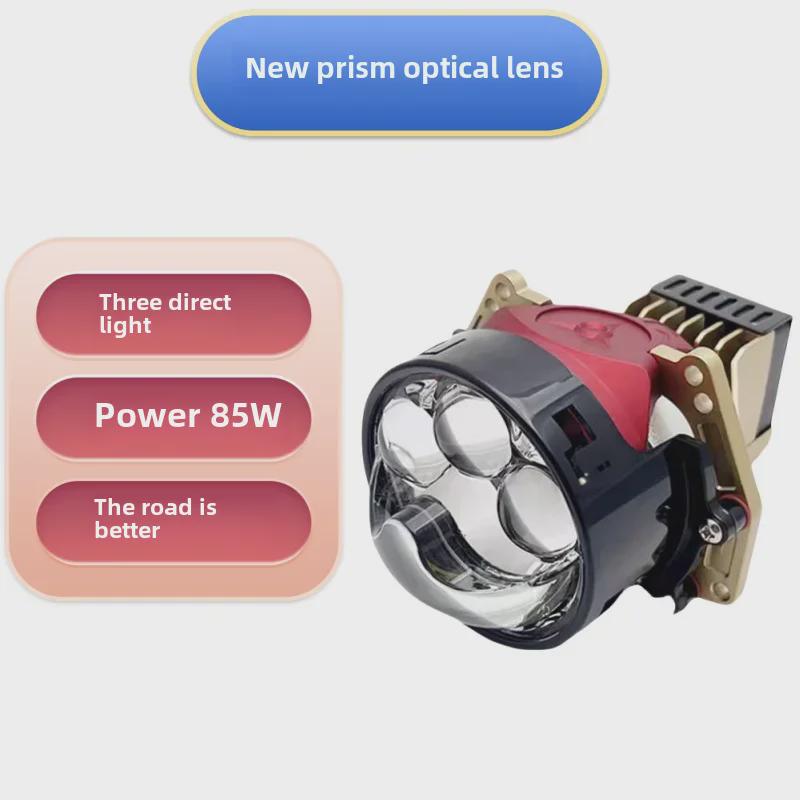 Tri-Light Laser LED Lens Headlight H7H4 Conversion Kit
