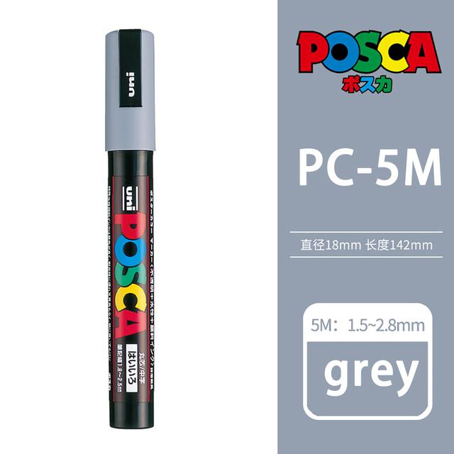 Uni POSCA Marker Farbstift, 39 Farben PC-5M/44 PC-3M/36 PC-1M, Acryl Steinmalerei Zeichnen Graffitti Marker Kunstbedarf