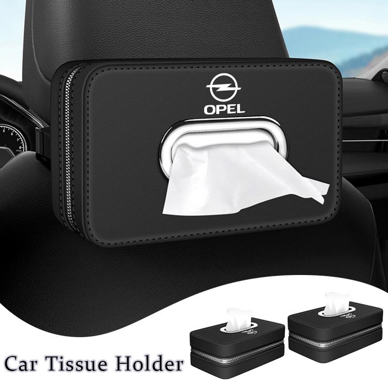 CVB1Car Seatback Tissue Box Paper Towel Bag Napkin Storage Case Accessories For Opel Corsa Astra Insignia Vectra Zafira Meriva Mokka