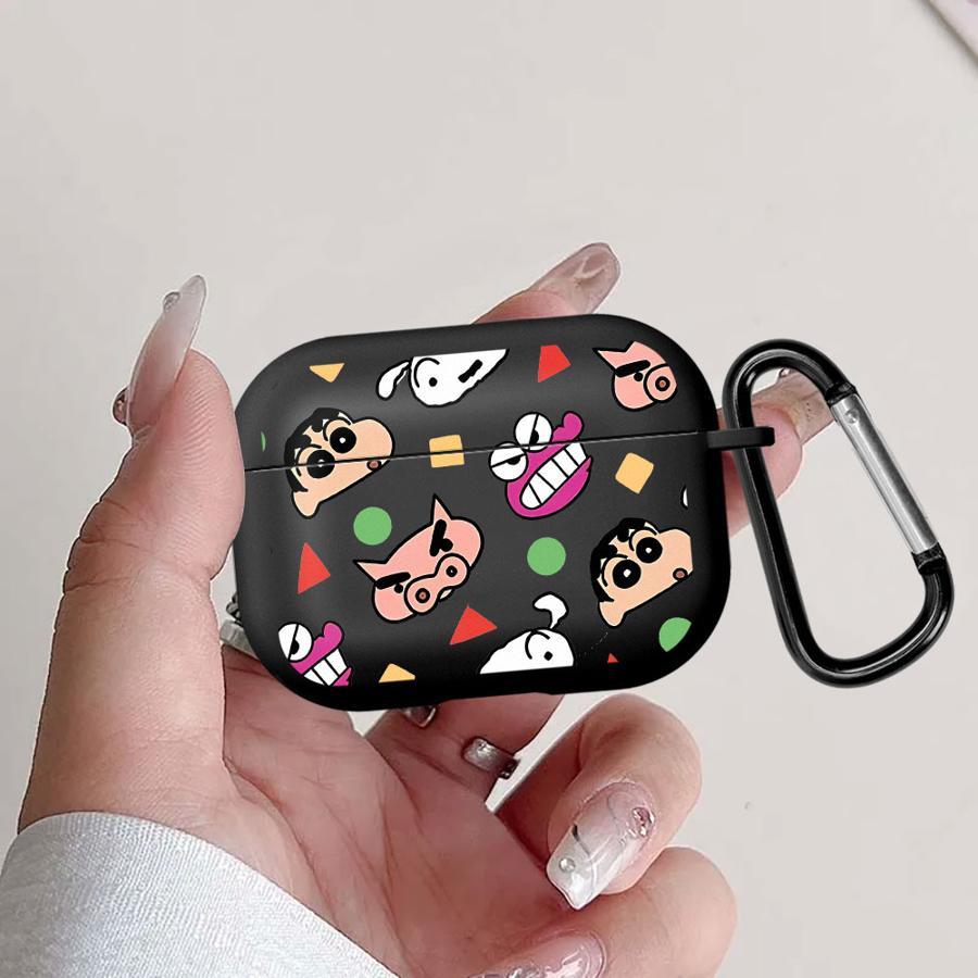 Earphone Cases Cover Case For Airpods 1 4 Pro 3 Pro3 Pro2 2 Crayon ShinChan Cute