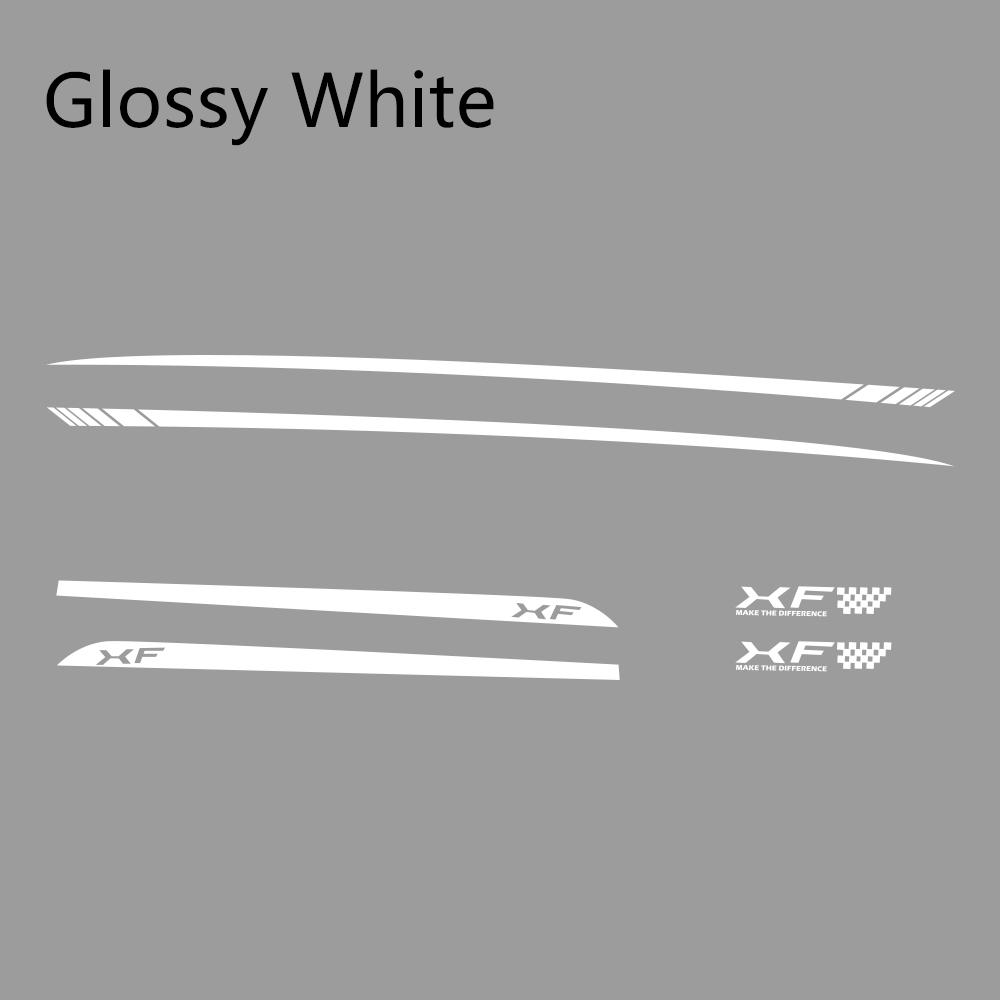 For Jaguar XF 250 260 2PCS Car Side Body Stickers DIY Sport Styling Auto Waist Line Accessories Vinyl Stripes Kit Decor Decals SS18