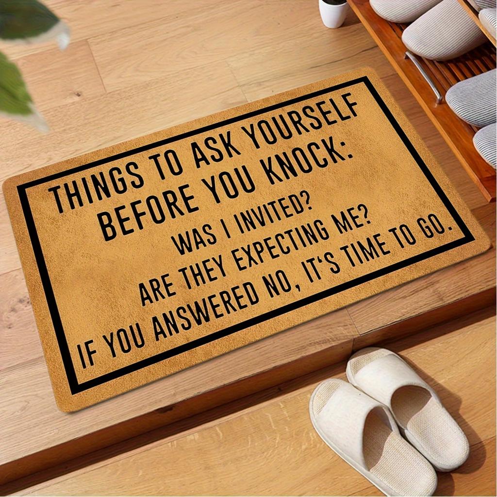 Diatom Mud Floor Mats Non-Slip Waterproof Carpet Bathroom Mat Creative Door Mat Personalized Welcome Mat Outdoor Carpet