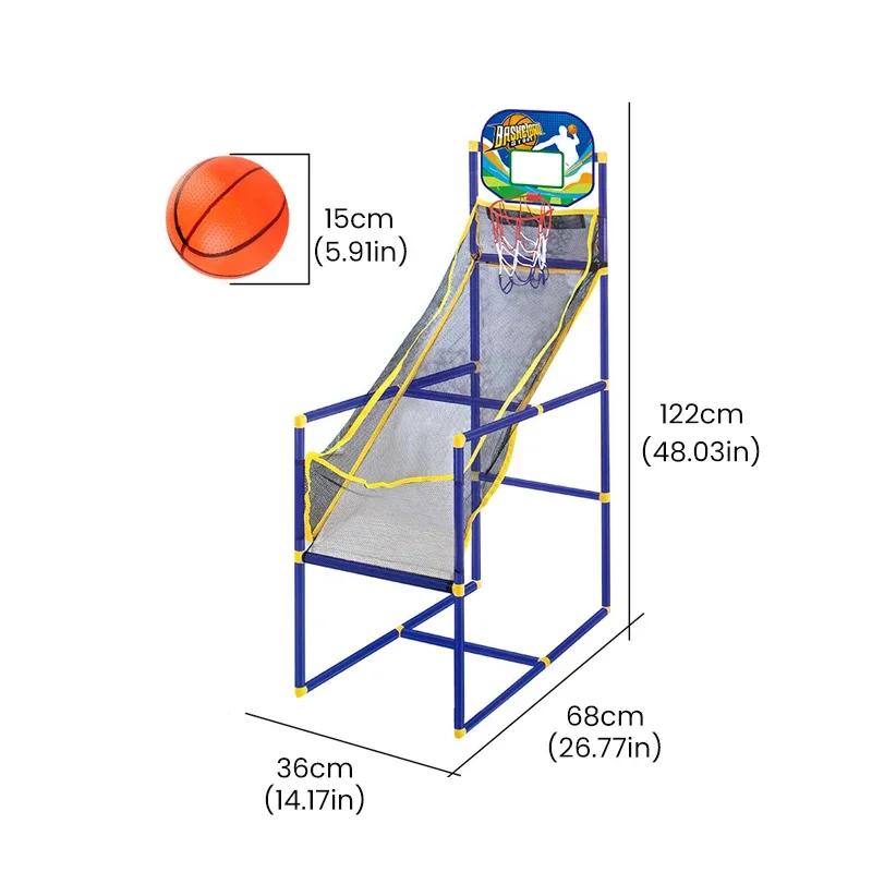 Kids Sports Toy Basketball Hoop Shooting Machine with Balls Air Pump Indoor Outdoor Arcade Games Set Training for Boys Girls