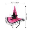 Children Kids Halloween Witch Hat Wizard Feather Headband Adult Costume Party Accessory Halloween Masquerade Cosplay Cap
