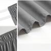 Extra Long College Hostel Dorm Room Bed Skirt Wrap Around Pretty Ruffles Bed Skirt Valance with Three Sides Fabric for Twin Bed