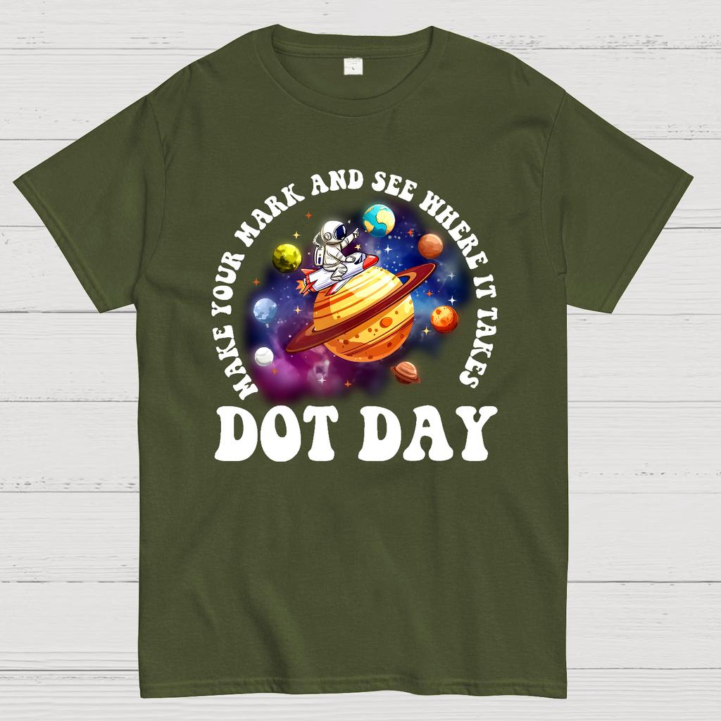Happy International Dot Day Cotton Summer Casual Cool Loose T-Shirt