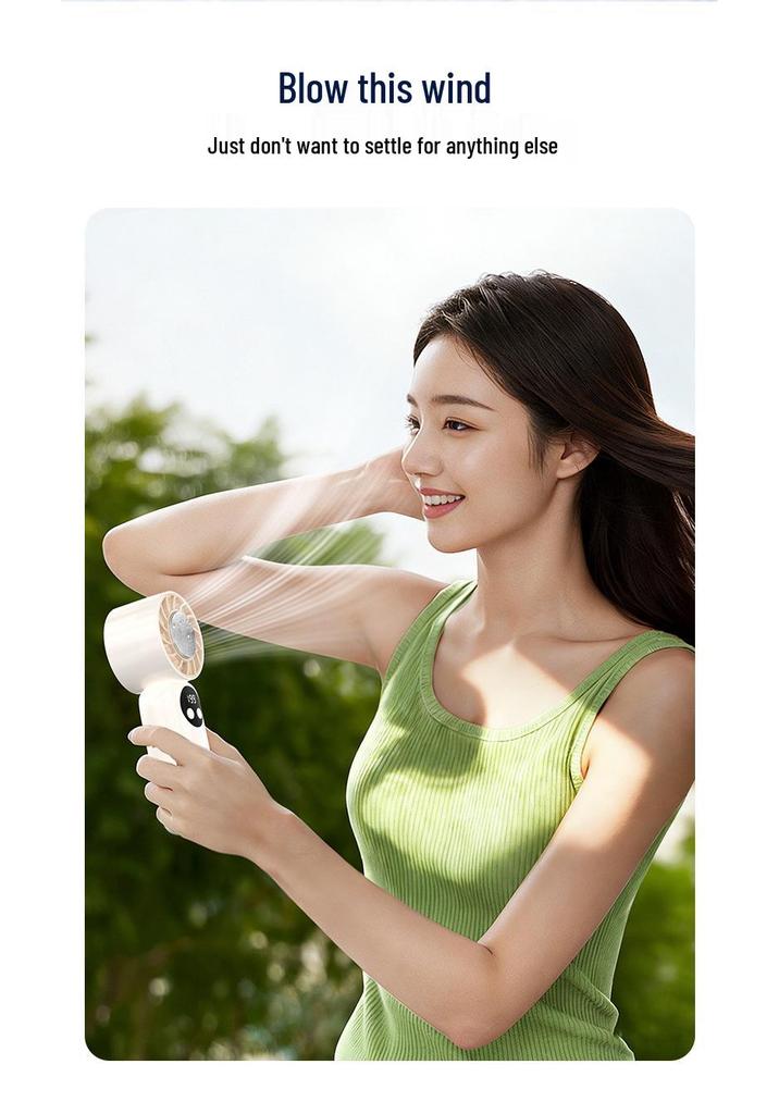 Yanxuan Portable Silent Mini Fan with Long Battery Life and USB Charging, Includes Cooling Ice Pack