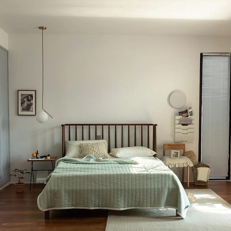 Summer Knitted Cotton Quilt - 100% Tianzhu Cotton, Cooling Blanket For Bare Sleep & Air-Con (Breathable & Lightweight)