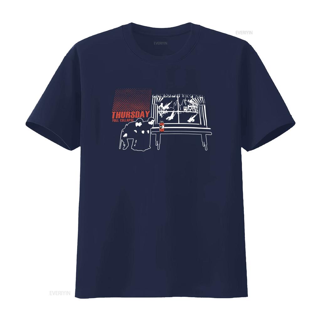 Czwartek Koszulka Zespołu Hardcore Full Collapse Wznowiona Bawełniana Streetwear vintage Prana Oddychająca Lekko Wygodna Stylowa