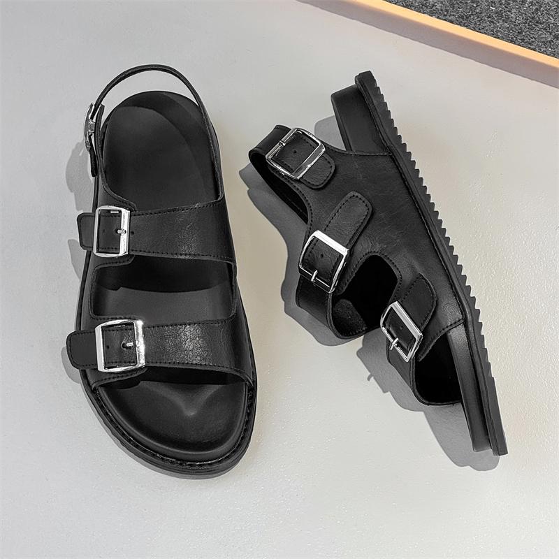 Fashion Simple Casual Shoes Hot Sale New Arrival Men's Fisherman Sandals Quick-Dry Outdoor Beach Shoes Street Style Male Summer Flats