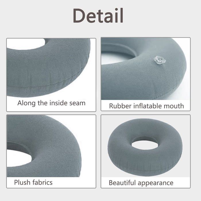 Coussin Jhy Coussin De Siege Gonflable En Polyester, Pour Hemorroides, Douleurs Au Coccyx, Grossesse.