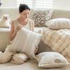 45x45cm Cream Style Cushion Cover Luxury Sofa Pillowcase Simple Printing Pillow Cover  Sofa