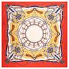 90*90Cm Luxury Chain Silk Square Scarf Woman Bandana Satin Hair Wrap Neckerchief Headband Foulard Hijab Bandana Hair Accessories