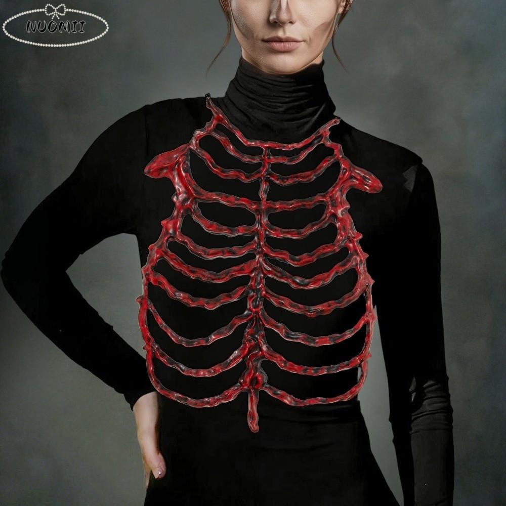 Kreativní dutý kosterní rám Rámová konstrukce Kostní rekvizita Hrudní kost Kostýmový doplněk Řetěz Kostní kostra Kostým Rekvizita Halloweenský svátek