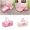 Dollhouses Crib Model Realistic Dollhouses Mini Crib Realistic Play Single Realistic 1:12 Model Mini Size Toy