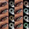 1 Pair New Colorful Contact Lenses for Eyes Blue Eye Lenses Beautiful Pupil Yearly Gray Lenses Cosmetic Green Contacts