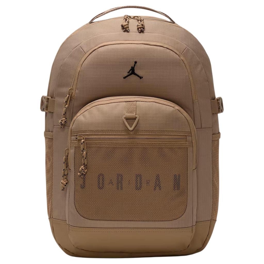 Jordan Blacktop 22L Logo Simple Versatile Polyester Backpack Unisex Backpack Brown II6455-213
