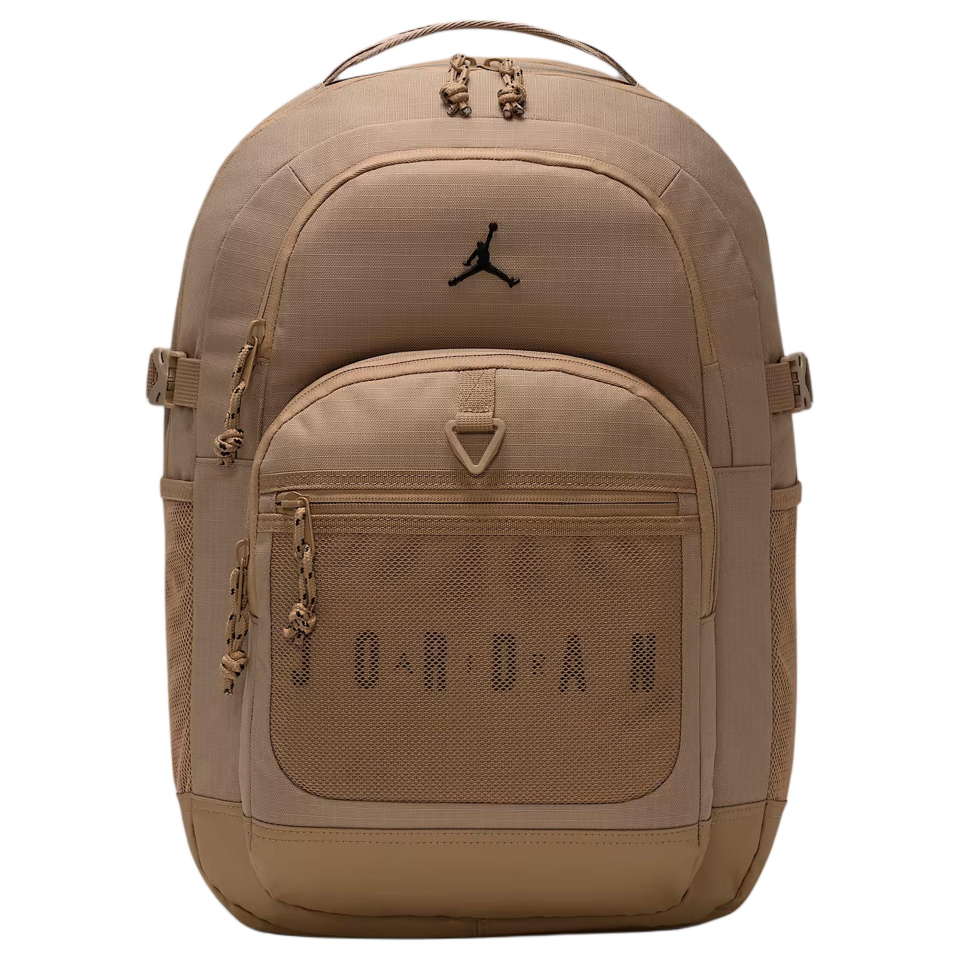 Jordan Blacktop 22L Logo Simple Versatile Polyester Backpack Unisex Backpack Brown II6455-213 Brown