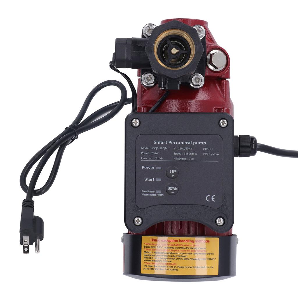 Vodní posilovací čerpadlo 280W Inteligentní Automatické Bezhlučné Zvyšování Tlaku Vody Samonasávací Čerpadlo