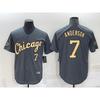 Unisex Premium Embroidered Baseball Jersey Chicago White Sox 7 Anderson Fan Edition Sports Fans Casual Wear
