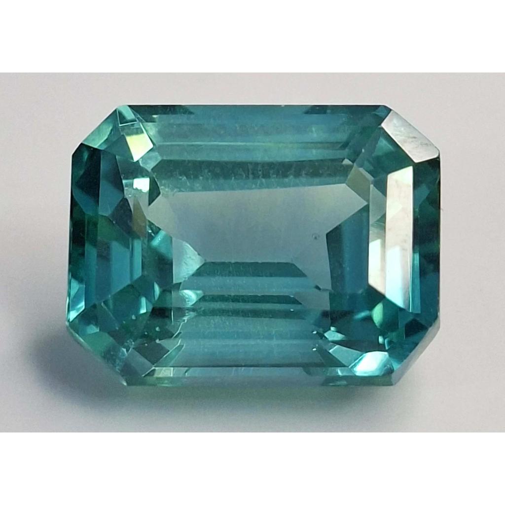 Natural Sapphire Green Parti Emerald Cut 9-11 Ct Stunning Certified Gemstone