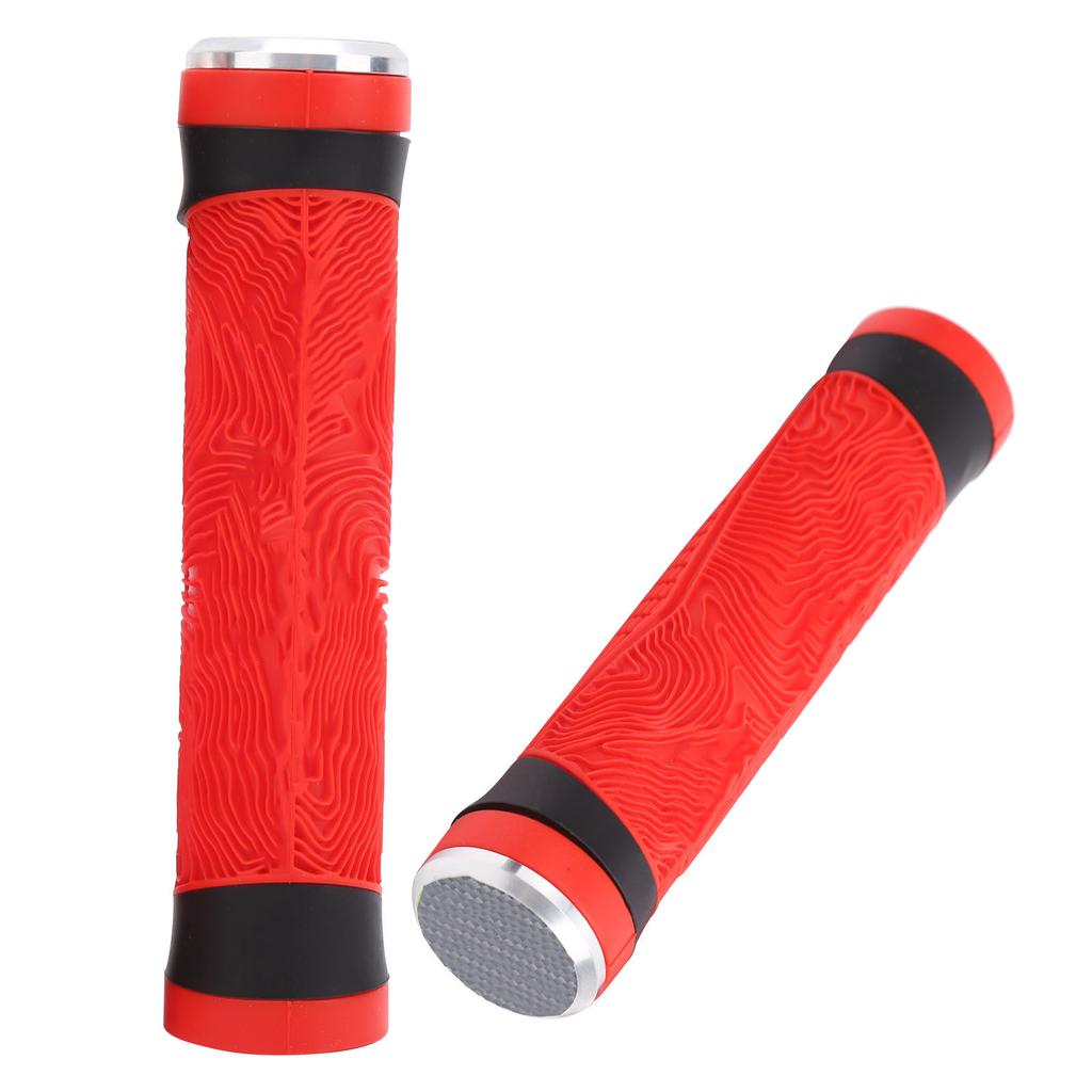 GUB Anti Skid Bicycle Handlebar Cover Silicone Handlebar End Caps Cycling Accessory(Red )