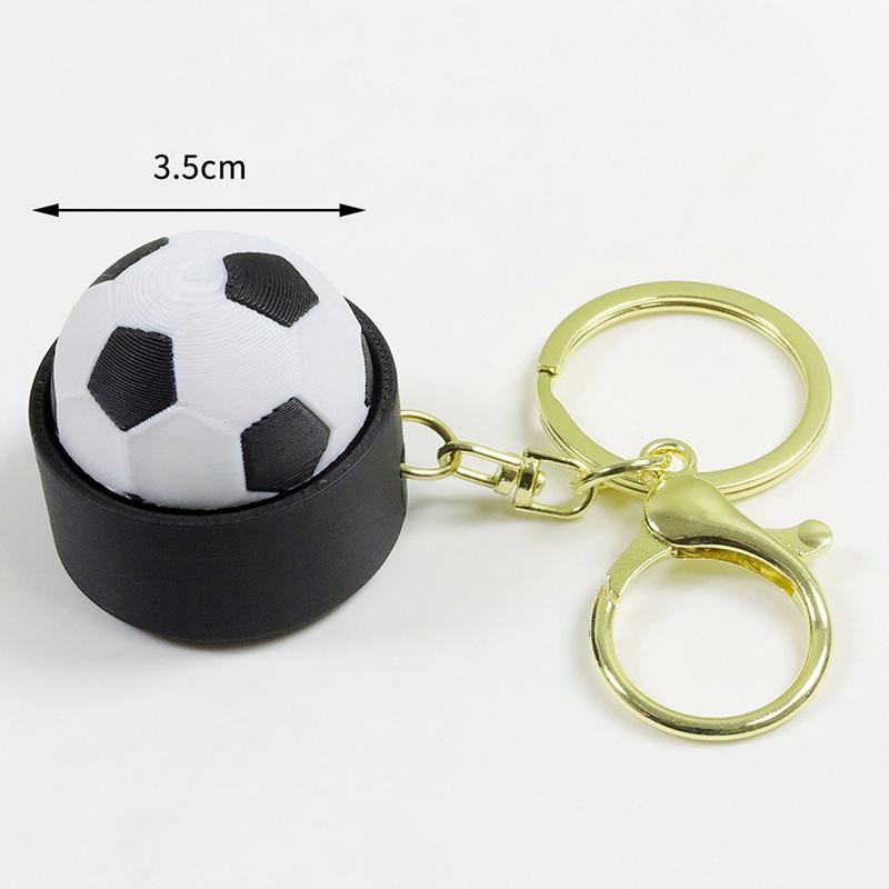 3D Tisk Sportovní Míč Clicker Klíčenka Basketbal Fotbal Tlačítko Fidget Hračka Kapesní Decompresní Nástroj Pro Stres