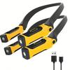 Rechargeable LED Neck Light Book Light 2 Brightness Levels Bendable Arms for Reading Camping Repairing