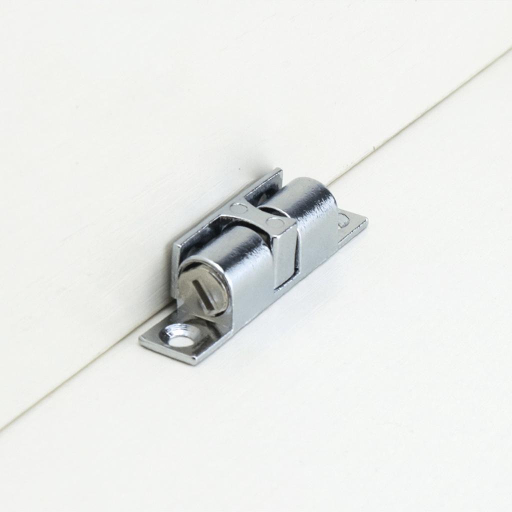 12Pcs Double Ball Tension Roller Catch Latch Cabinet Door Catch Zinc Alloy Closet Ball Tension Latch Easy to Install