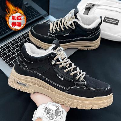 2025 Herren Winter Samt Verdickte Thermische Baumwollschuhe Herren Martin Stiefel Dicksohlige Outdoor Schneestiefel
