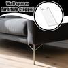 2PC Clear Acrylic Furniture Stoppers Wall Protector Bed Table Couch Non-slip Stabilizer Pads Wall Spacer for Prevents Fire Risks
