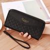 Fashionable Lychee Patterned Multi Slot Mobile Phone Bag with Double Zipper Wallet for Women