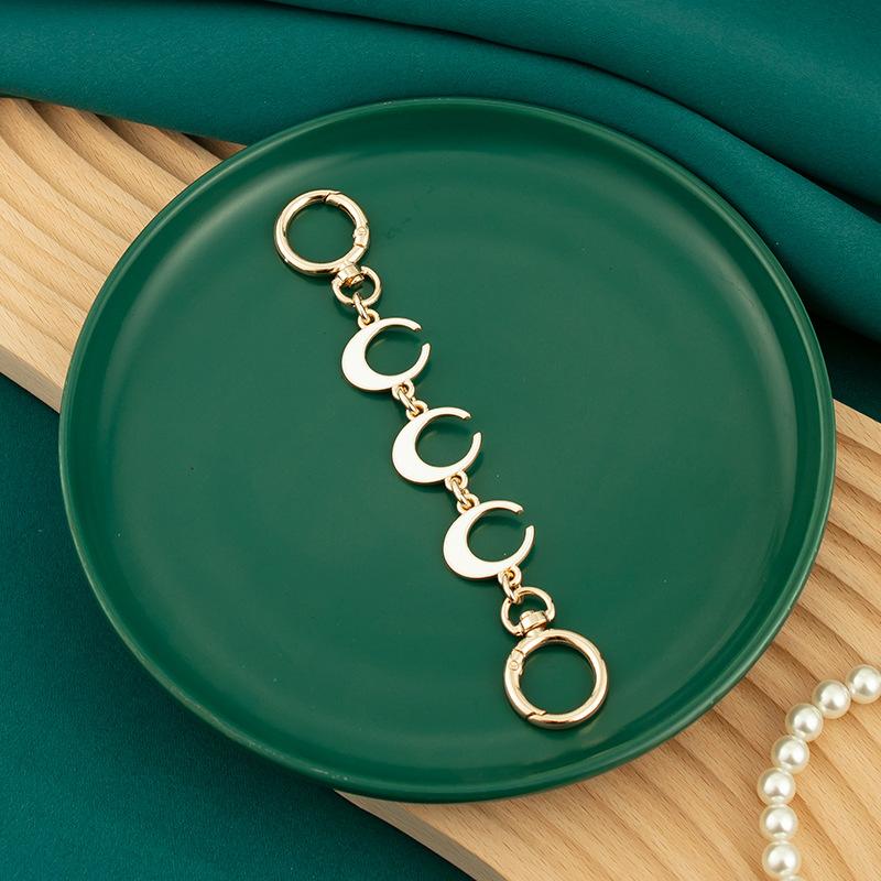 Bag Extension Chain Pearl Metal Accessories Love Buckle With One Shoulder Mahjong Armpit China-Chic Style