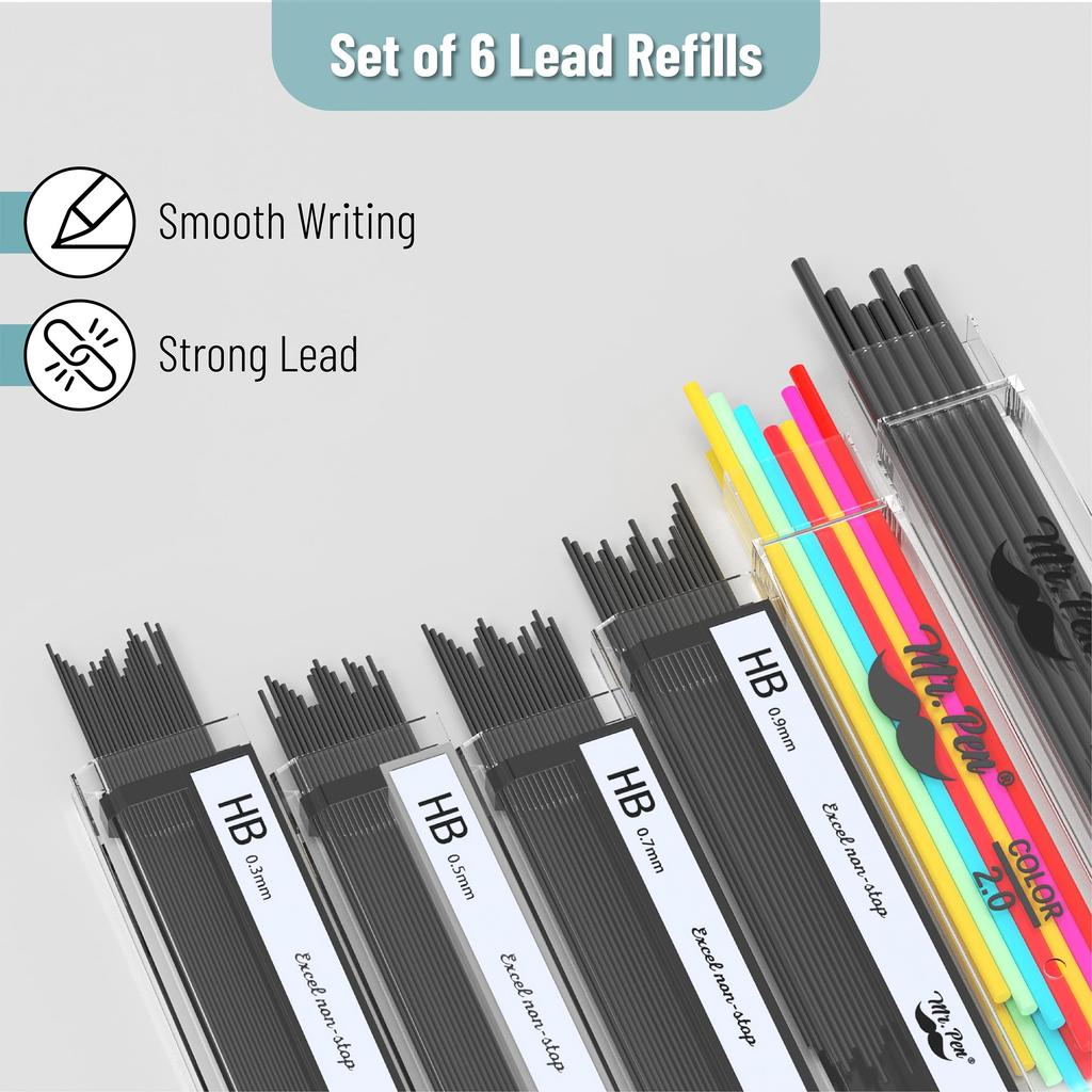 Creion Mecanic Metalic Stilou 5 Creion Mecanic Metalic pentru Schițare Desen Tehnic Domnul. - Set, Mărimi 0.3, 0.5, 0.7, 0.9, 2mm, Creion, Creion, Creion,