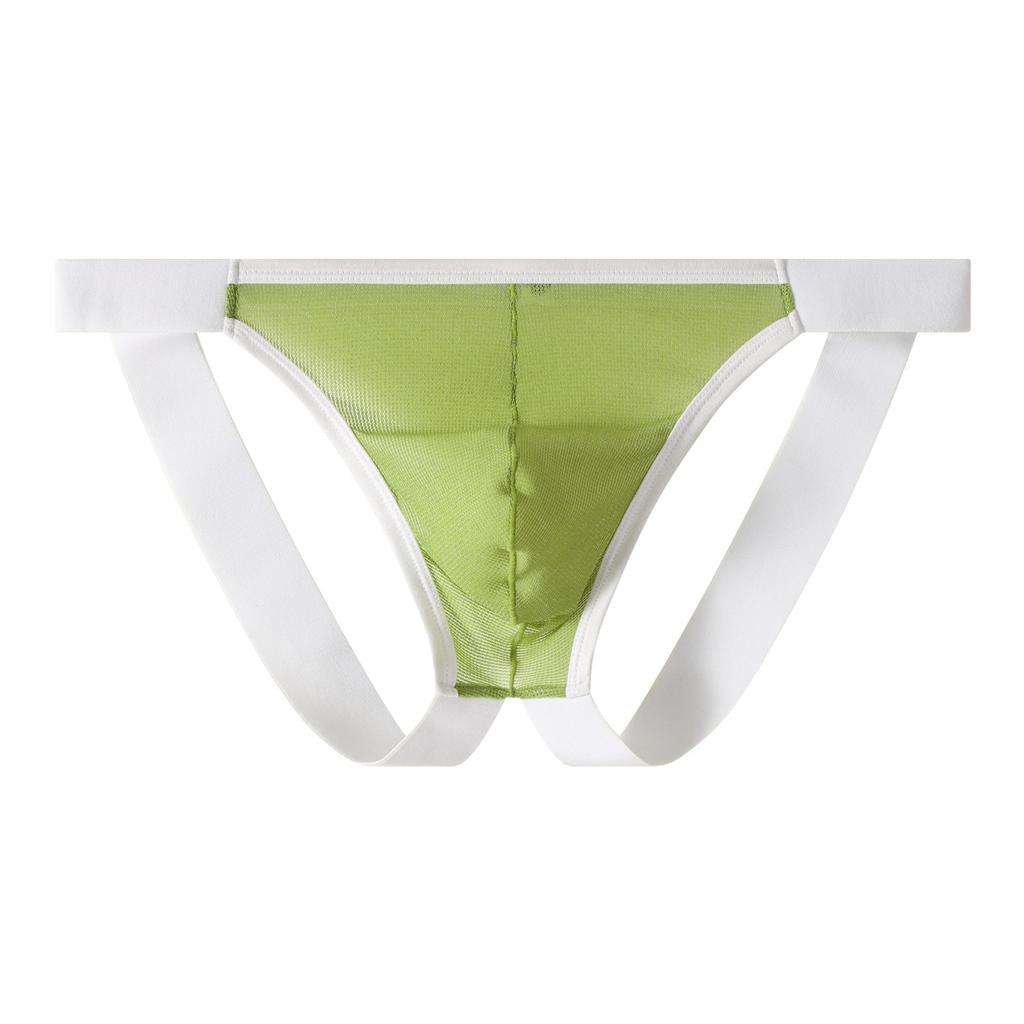 Men's Underwear Transparent Mesh Fun Thong Men's Solid Color Thong Underwear