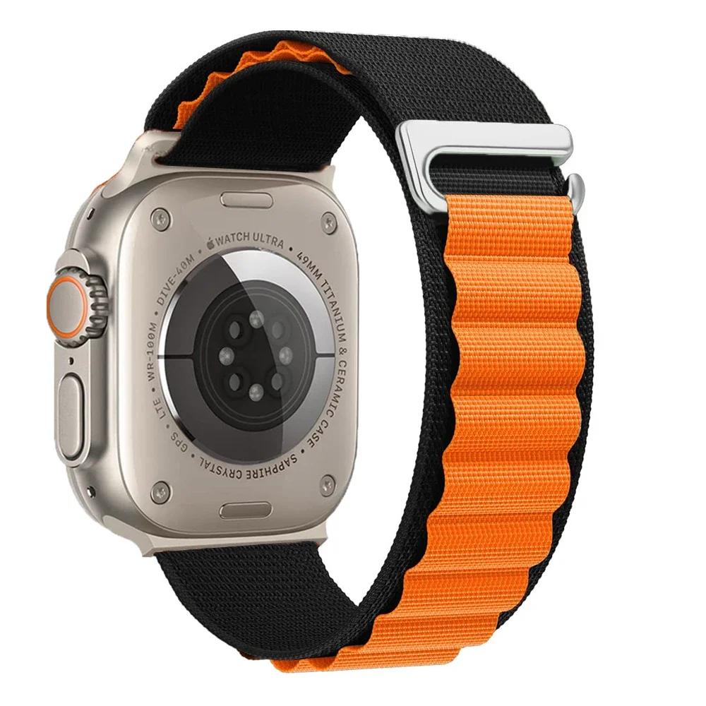 Alpine Loop Strap For Apple Watch Ultra 3 Band 49mm 11 10 9 8 7 46mm 42mm 45mm 41mm Nylon Sport Bracelet iWatch 6 5 SE 44mm Belt