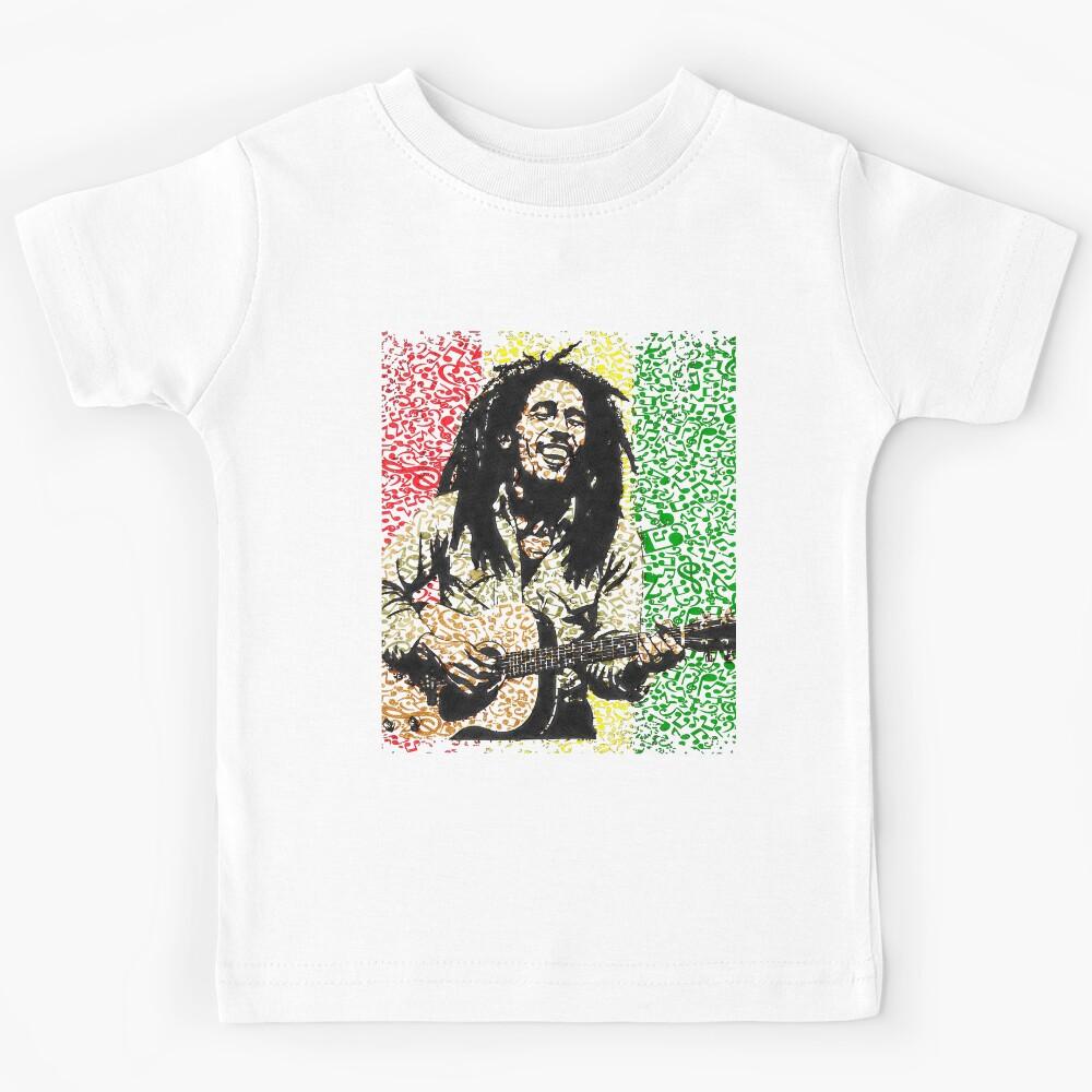 Rhythmic Joy: Bob Marley Kids T-Shirt 100