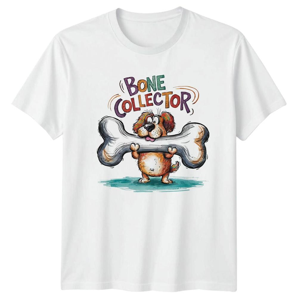 Bone Collector Dog Graphic TShirt Funny Canine Quote Tee S