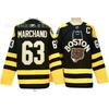 Maglia Personalizzata da Hockey su Ghiaccio Boston Bruins Ricamata Uniforme di Squadra Abbigliamento Sportivo da Uomo