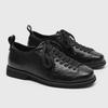 New High-end Commuting Bowling Shoes Height Increasing Derby Shoes Casual Formal Wear Business Personality Retro Lace Up Design