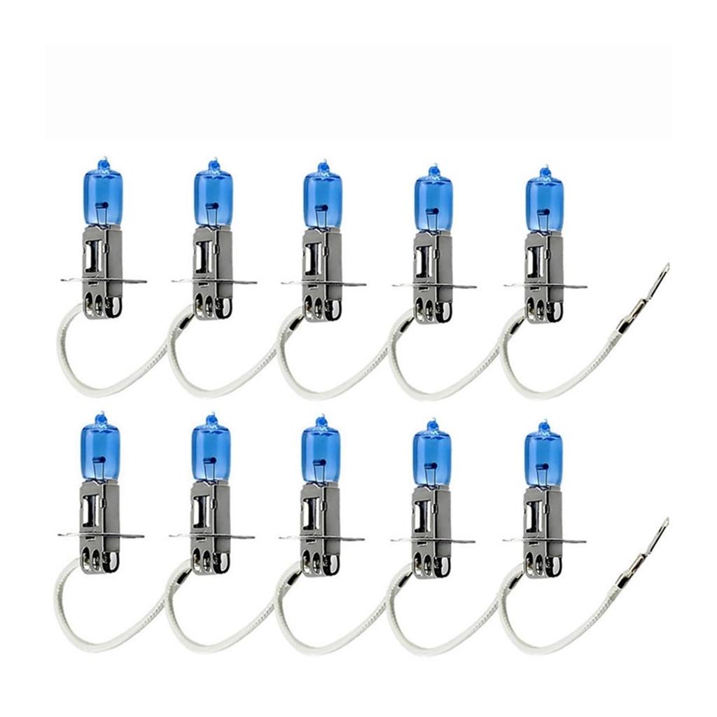 10pcs H3 Car Halogen Lamp 24V 70W Super White 6000K Xenon Dark Blue Bulb